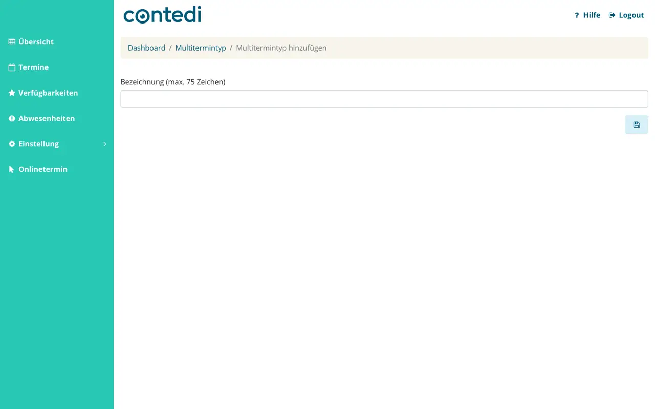 Animation: Multitermintyp anlegen und zwei Termintypen zuweisen